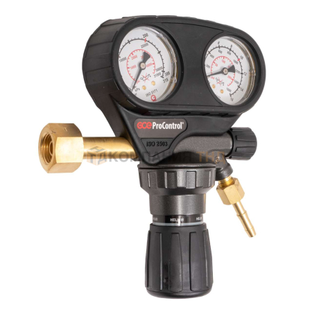 Редуктор гелиевый GCE ProControl HE -  Гелий; 200/10 бар; вх. W 21,8x1/14"; вых. G1/4";