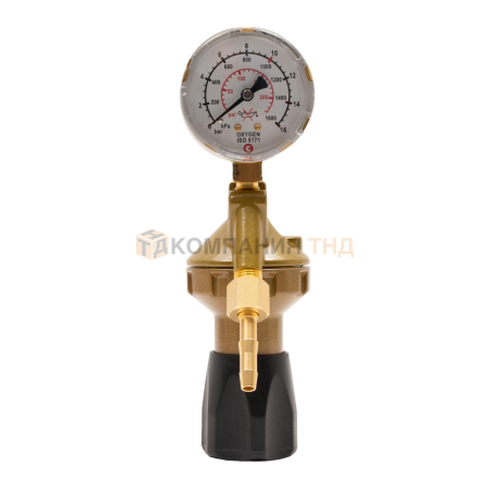 Редуктор сетевой GCE Dinset Кислород; -/10 бар; вх. G3/8", вых. G1/4"