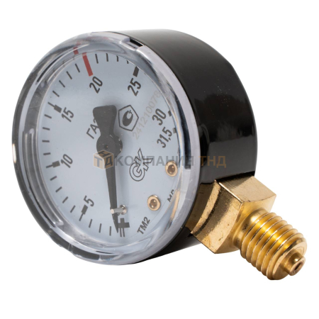 Манометр ацетиленовый KRASS 20/31,5 МПа, 50 мм, М12х1,5