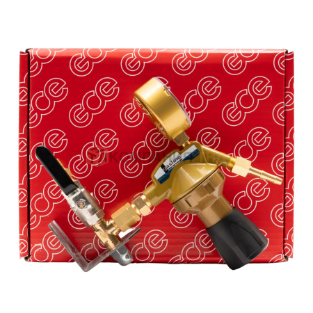 Редуктор сетевой GCE Dinset Кислород; -/10 бар; вх. G3/8", вых. G1/4"