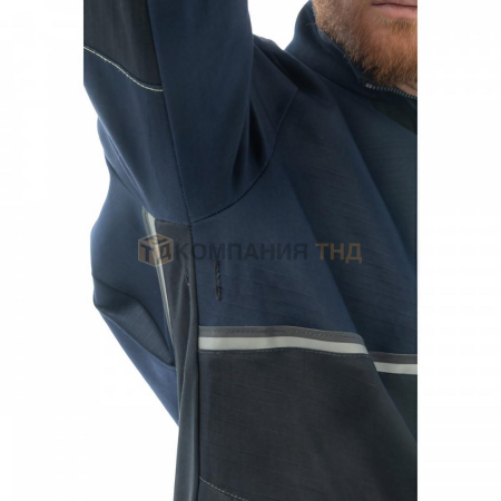 Куртка сварщика BRODEKS FS28-01, 1 класс, т.синий/черный 