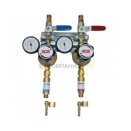 Редуктор сетевой GCE Uniset+FBA Кислород/Пропан; вх. G3/8", вых. G3/8", G3/8"LH (0768240)