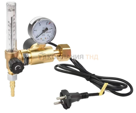 Регулятор KRASS У 30/АР 40П Р 36V с ротаметром и встроенным подогревателем 36V - 15/- МПа, вх. G3/4"; вых. М16х1,5; 30 л/мин