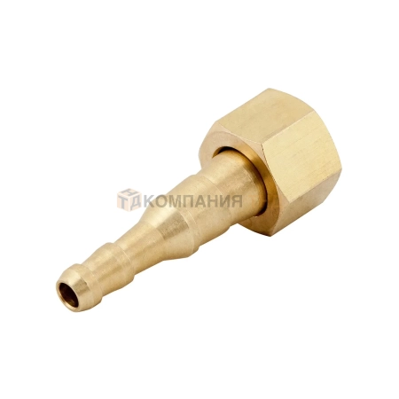 Гайка накидная КЕДР G3/8 с нипелем Ø6 для горелок TIG, MIG (8001528)