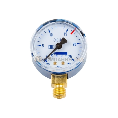 Манометр Кедр ТМ2 Кислород, (0-25 МПа, кл.2,5, М12Х1,5) О2-У