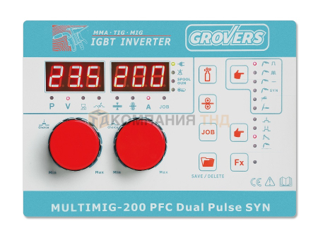 Сварочный полуавтомат GROVERS MULTIMIG 200 PFC DUAL PULSE Полуавтомат GROVERS MIG MULTIMIG 200 PFC DUAL PULSE