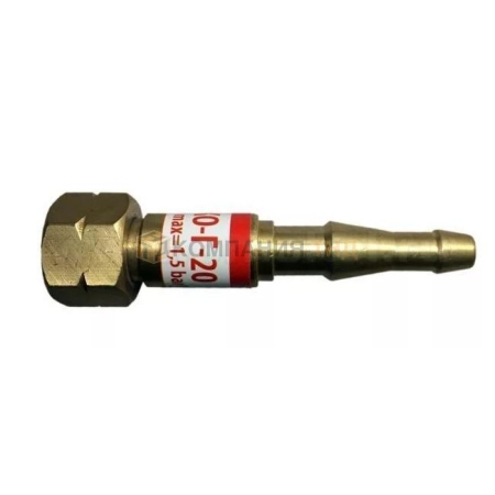 Клапан обратный KRASS КО-Г-20 (пропан, ацетилен) вход резака/горелки М16х1,5/6,3/9,0 мм (2855574)