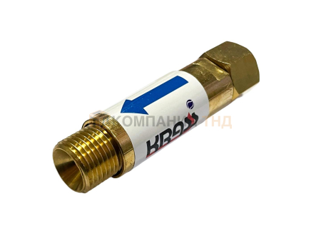 Затвор предохранительный KRASS ЗП-К-10 (кислород) выход редуктора М16х1,5/М16х1,5