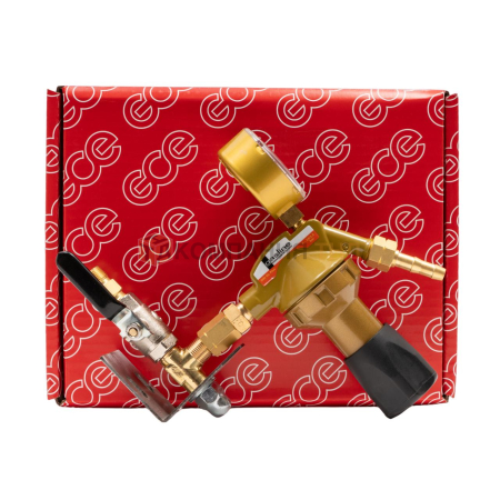 Редуктор сетевой GCE Dinset Пропан; -/2,5 бар; вх. G3/8"LH, вых. G3/8"LH