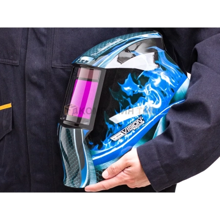 Маска сварочная КЕДР К-914 EXPERT пламя (8006520)