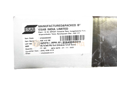 Сварочные горелки ESAB PSF 415 для полуавтоматической MIG/MAG сварки Горелки ESAB PSF 415