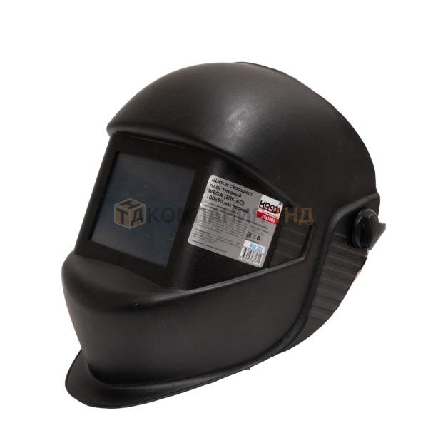 Маска сварочная KRASS WEGA (ЕПК-АС) 110х90 мм Черный