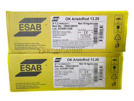 Сварочная проволока сплошного сечения ESAB OK AristoRod 13.26 для полуавтоматической сварки Проволока сварочная ESAB OK Aristorod 13.26