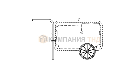 Тележка ESAB Trolley 2-Wheel For KHM 350 YS 2-х роликовая (0794014880)