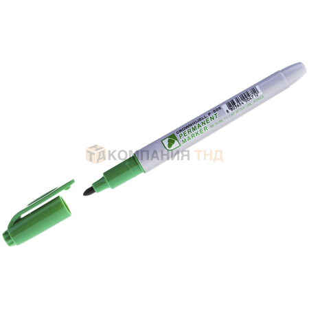 Маркер перманентный Crown Multi Marker Slim зеленый, пулевидный, 2мм, P-505 (207896)