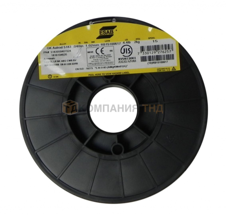 Проволока сварочная ESAB OK Autrod 5183 ф 1,0 мм (2кг) (1816104620)