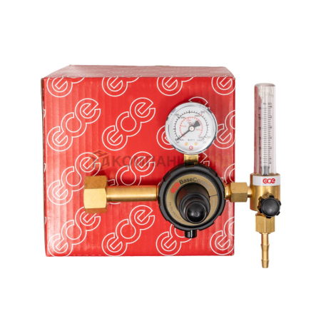 Регулятор для углекислоты и аргона GCE KRASS Base Control SE FLOW ARG AR/CO2 - 200/- бар, вх. G3/4"; вых. G3/8"; ротаметр 0-32л/мин Регулятор для углекислоты и аргона KRASS Base Control SE FLOW ARG AR/CO2 - 200/- бар, вх. G3/4"; вых. G3/8"; ротаметр 0-32л/мин