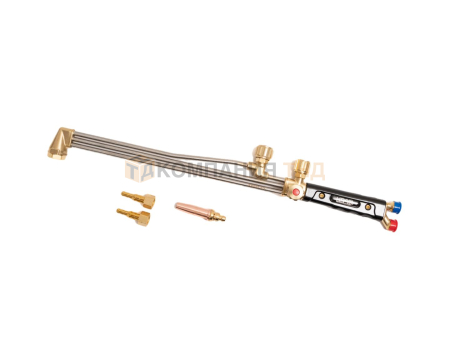 Резак трехтрубный комбинированный KRASS-535 (вентильный до 300 мм) L=535 мм, угол наклона головки 90 град +мундштук PNM #2 Резак трехтрубный комбинированный KRASS 535 (вентильный до 300 мм) L=535 мм, угол наклона головки 90 град +мундштук PNM #2