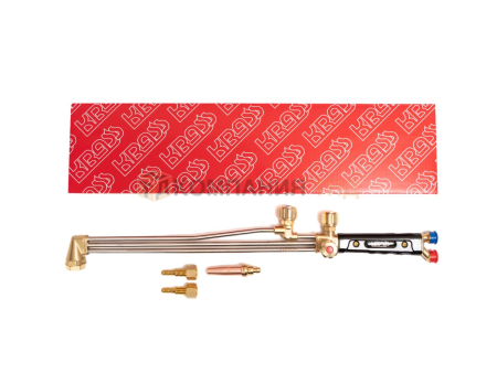 Резак трехтрубный комбинированный KRASS-535 (вентильный до 300 мм) L=535 мм, угол наклона головки 90 град +мундштук PNM #2 Резак трехтрубный комбинированный KRASS 535 (вентильный до 300 мм) L=535 мм, угол наклона головки 90 град +мундштук PNM #2