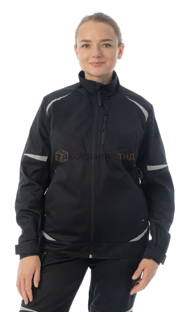 Куртка рабочая женская BRODEKS KS228, черный (XS) (KS228BLACKXS)