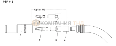 Сварочные горелки ESAB PSF 415 для полуавтоматической MIG/MAG сварки Горелки ESAB PSF 415