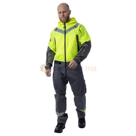 Комбинезон BRODEKS KS503, желтый/серый (L) (KS503YELLOWL)