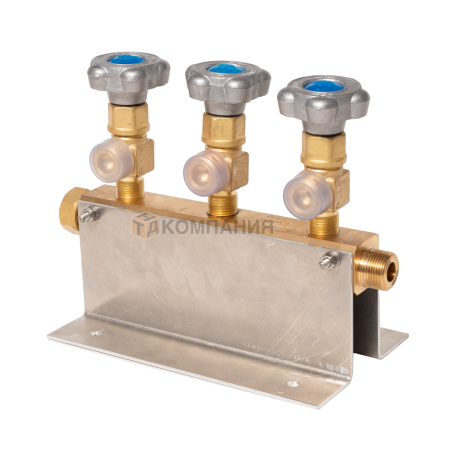 Коллектор KRASS КР-01 кислородный 3-х вентильный