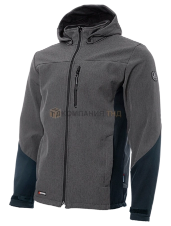 Куртка софтшелл BRODEKS KS237, серый/черный