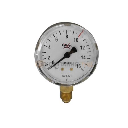 Манометр кислородный GCE 0-200/315 бар, диам. 63 мм (SPK21990008)