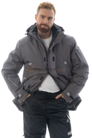 Куртка-парка зимняя BRODEKS KW204, серый