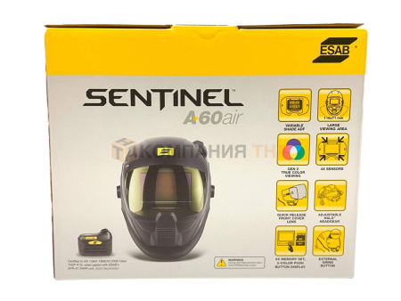 Маска сварочная ESAB Sentinel A60 для блока подачи воздуха for air - для защаты глаз при дуговой сварке Маска сварочная ESAB Sentinel A60 Air для блока подачи воздуха