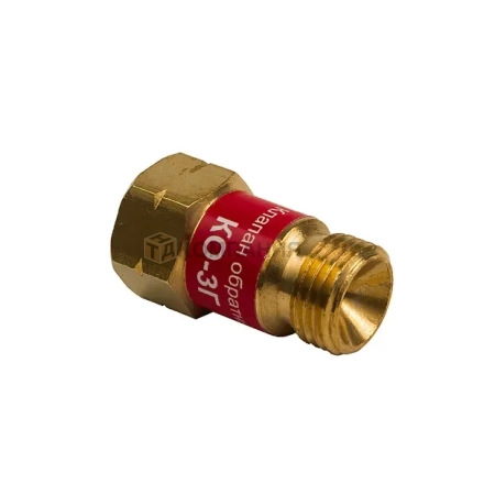 Клапан обратный КЕДР КО-3Г (пропан, ацетилен), на вход резака /горелки, М16х1,5LH левая резьба (8007051)