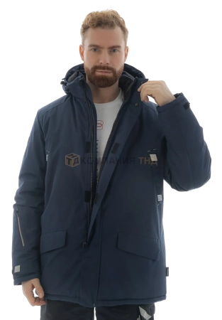 Куртка-парка зимняя BRODEKS KW204, синий