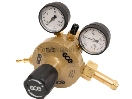 Редуктор двухступенчатый GCE S2+ N 200/10 bar вх. G3/4", вых. G3/8"  однокорпусный