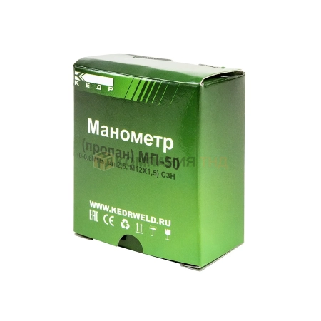 Манометр КЕДР ТМ2 Пропан, (0-0,6 МПа, кл.2,5, М12Х1,5) С3Н8-У (1240005)