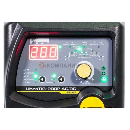 Сварочный аппарат КЕДР UltraTIG-200P AC/DC (220В, 10-200А) (с возможностью подключения педали) (8022427)