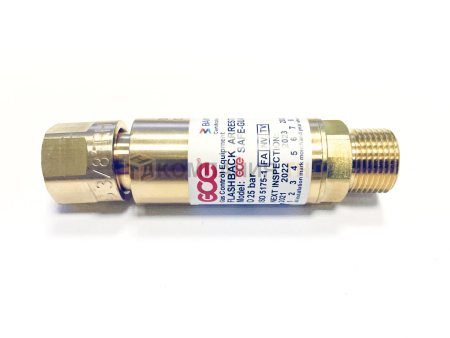 Затвор предохранительный GCE SG-3 (SP 34/FR 34, GVO 10) Кислород вх./вых. G3/8" Затвор предохранительный GCE SG-3 (SP 34/FR 34, GVO 10) Кислород вх./вых. G3/8"