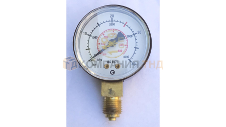 Манометр пропановый GCE 0-25/40 бар, диам. 50 мм