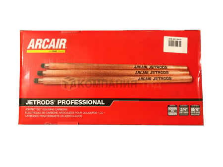 Электроды угольные ESAB ArcAir DC Jointed Jetrods Professional стыкуемые омеднённые
