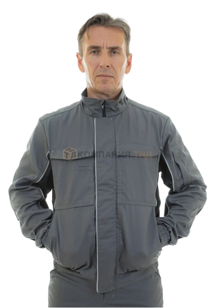 Куртка BRODEKS KS201, серый/черный