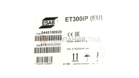 Сварочный инвертор ESAB Renegade ET 300iP Сварочный аппарат ESAB Renegade ET 300iP