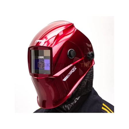 Маска сварочная КЕДР К-202 PRIME, красная (8004488)