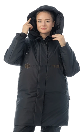 Куртка-парка зимняя женская BRODEKS KW258, черный (M) (KW258BLACKM)