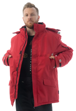 Куртка-парка зимняя BRODEKS KW204, красный