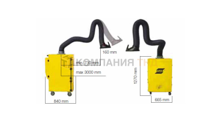 Система вытяжки сварочных дымов ESAB Origo Vac C10