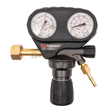 Редуктор гелиевый GCE ProControl HE -  Гелий; 200/10 бар; вх. W 21,8x1/14"; вых. G1/4";