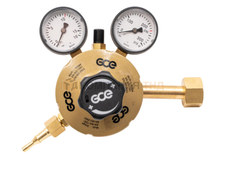 Редуктор двухступенчатый GCE S2+ N 200/10 bar вх. G3/4", вых. G3/8"  однокорпусный