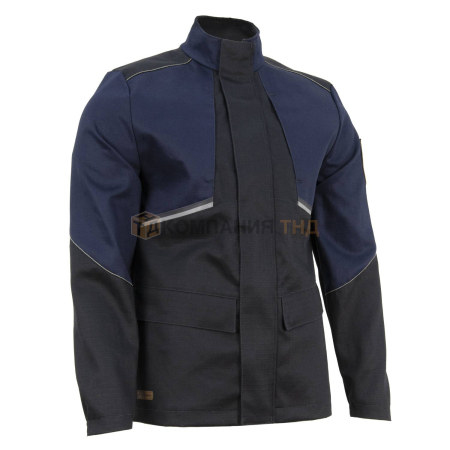 Куртка сварщика BRODEKS FS28-01, 1 класс, т.синий/черный 