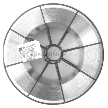 Сварочная проволока сплошного сечения ESAB OK Autrod 5356 (OK Autrod 18.15) для дуговой сварки алюминия в среде защитных газов Проволока сварочная ESAB OK Autrod 5356 (OK Autrod 18.15)