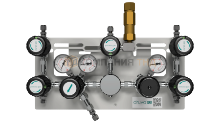 Рампа полуавтоматическая одноступенчатая GCE Druva MPLH0SS из хромированной латуни